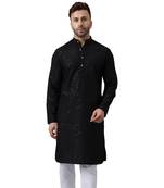embroidered black kurta