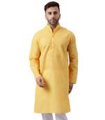 lemon ethnic embroidered kurta