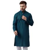 Green ethnic embroidered kurta