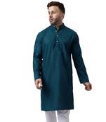 Green ethnic embroidered kurta
