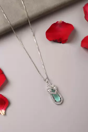 Sea Green Stone Necklace