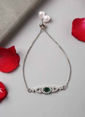 Single Green Stone Bracelet 4