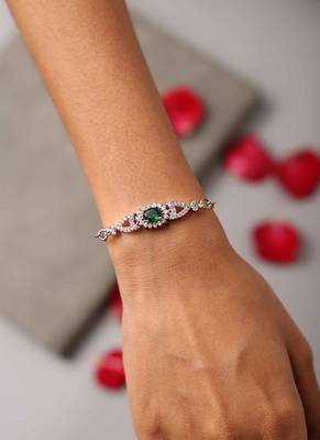Single Green Stone Bracelet 6