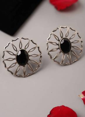 Black Stone Earrings 4
