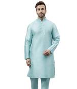 Turquoise  ethnic solid kurta