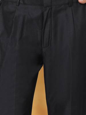  black viscose kurta and pyjama set 5