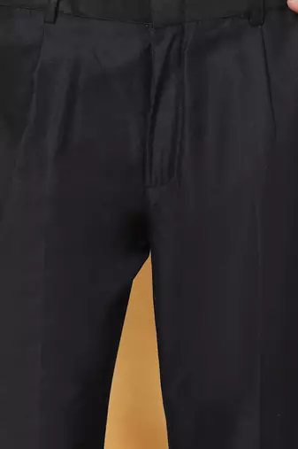  black viscose kurta and pyjama set