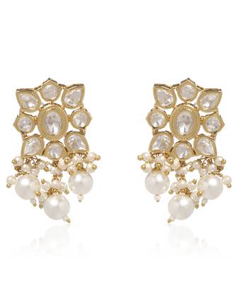 White kundan necklace set 2