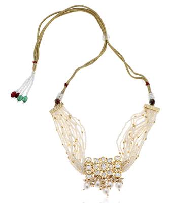 White kundan necklace set 5