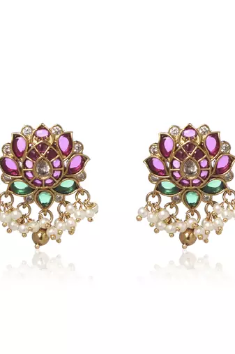 Red kundan necklace set