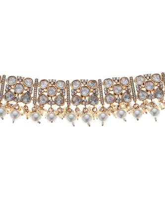 White kundan necklace set 3