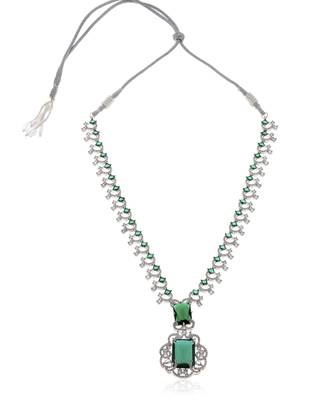 White american diamonds necklace set 4