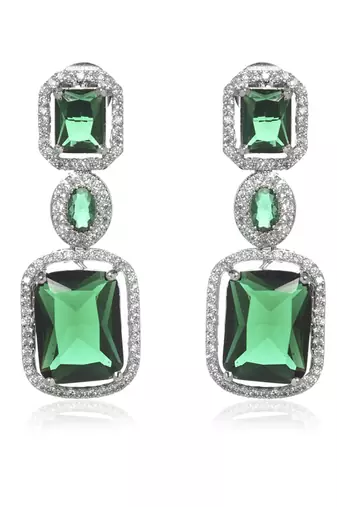 White american diamonds necklace set