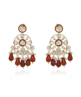 Red kundan necklace set 2