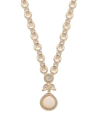 White kundan necklace set 4