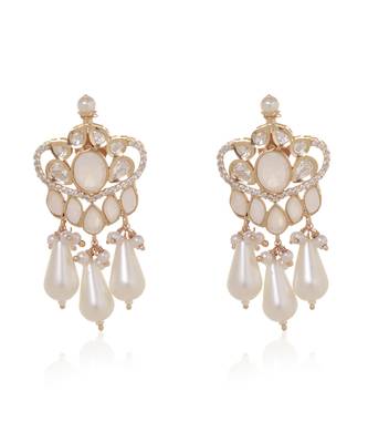 White kundan necklace set 3