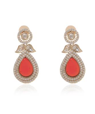 Red kundan necklace set 2