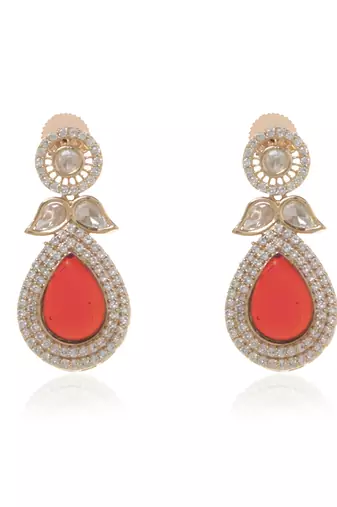 Red kundan necklace set