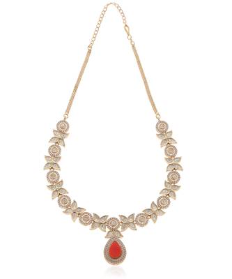 Red kundan necklace set 4