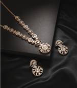 White kundan necklace set