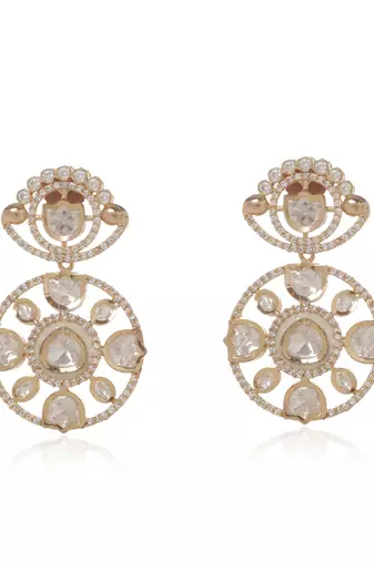 White kundan necklace set