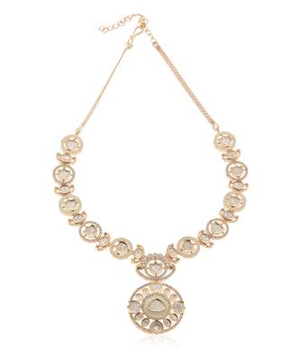 White kundan necklace set 4