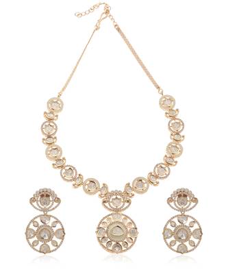 White kundan necklace set 5