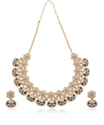 Red kundan necklace set 5