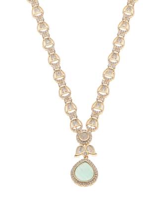 Gold kundan necklace set 2