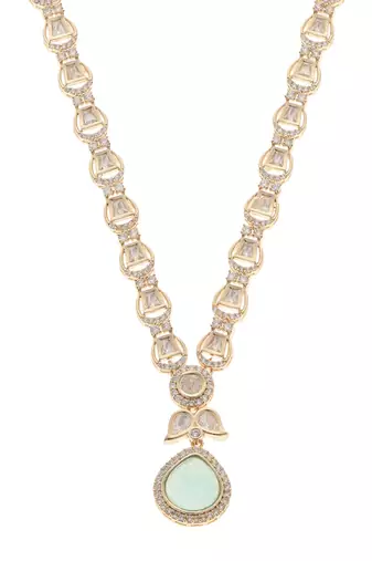 Gold kundan necklace set