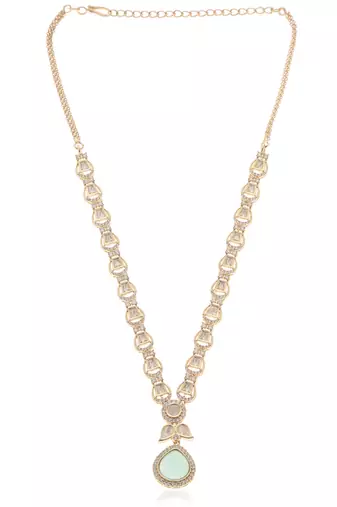 Gold kundan necklace set