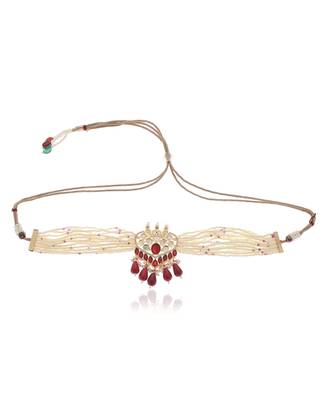 Red kundan necklace set 2