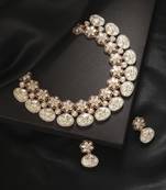 Green kundan necklace set