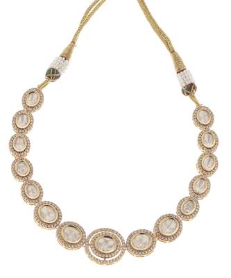 Gold kundan necklace set 2