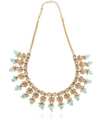 Gold kundan necklace set 2
