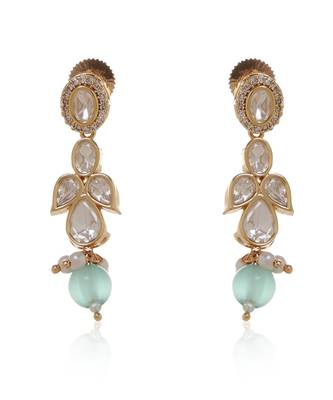 Gold kundan necklace set 3