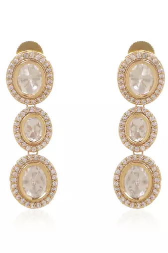 Gold kundan necklace set