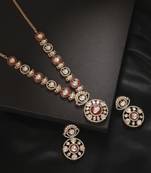 Red kundan necklace set