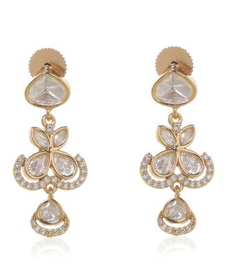 Gold kundan necklace set 3