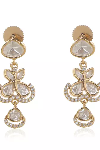 Gold kundan necklace set