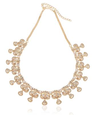 Gold kundan necklace set 4