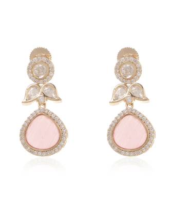 Pink kundan necklace set 5