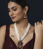 Red kundan necklace set