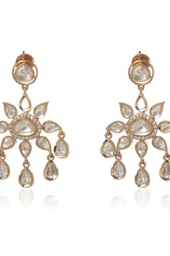 Gold kundan necklace set