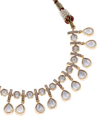 Gold kundan necklace set 2