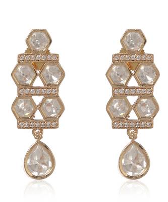 Gold kundan necklace set 3
