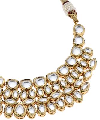 Gold kundan necklace set 2