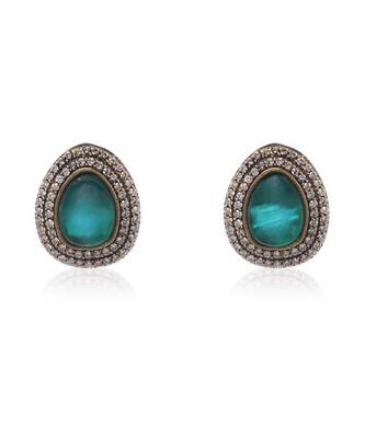 Green kundan necklace set 4