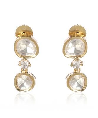 Gold kundan necklace set 4