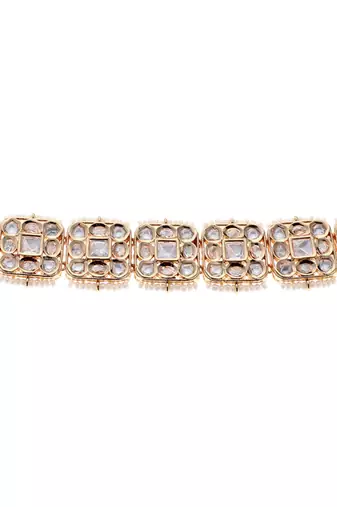 Gold kundan necklace set